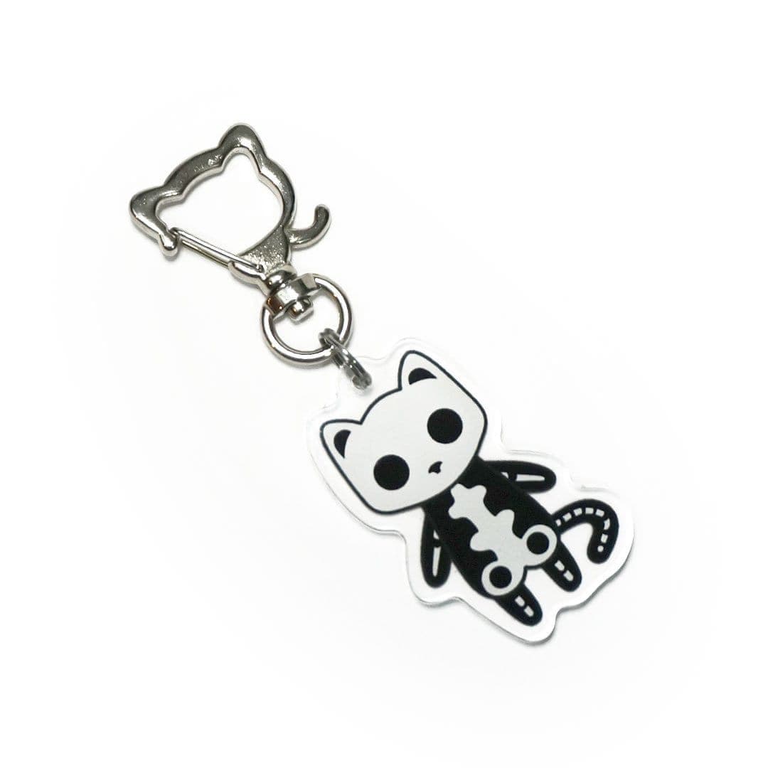 Monster Kitty Society Charms Socket - Skeleton Cat - Cat Charm