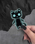 Monster Kitty Society Stickers Sonar the Deep Sea Cat - Clear Vinyl Sticker