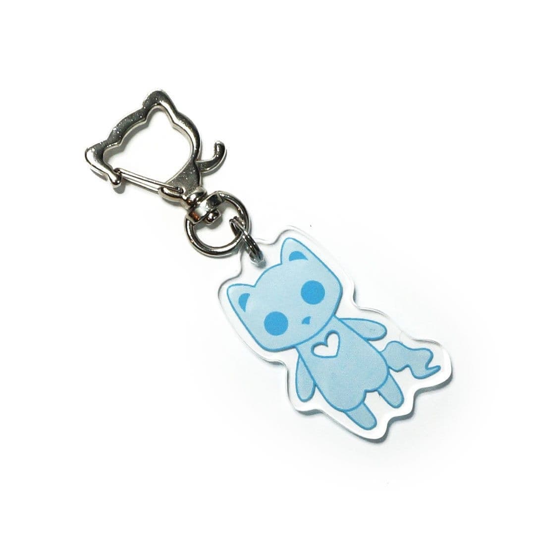 Monster Kitty Society Charms Spectral - Blue Ghost Cat - Cat Charm