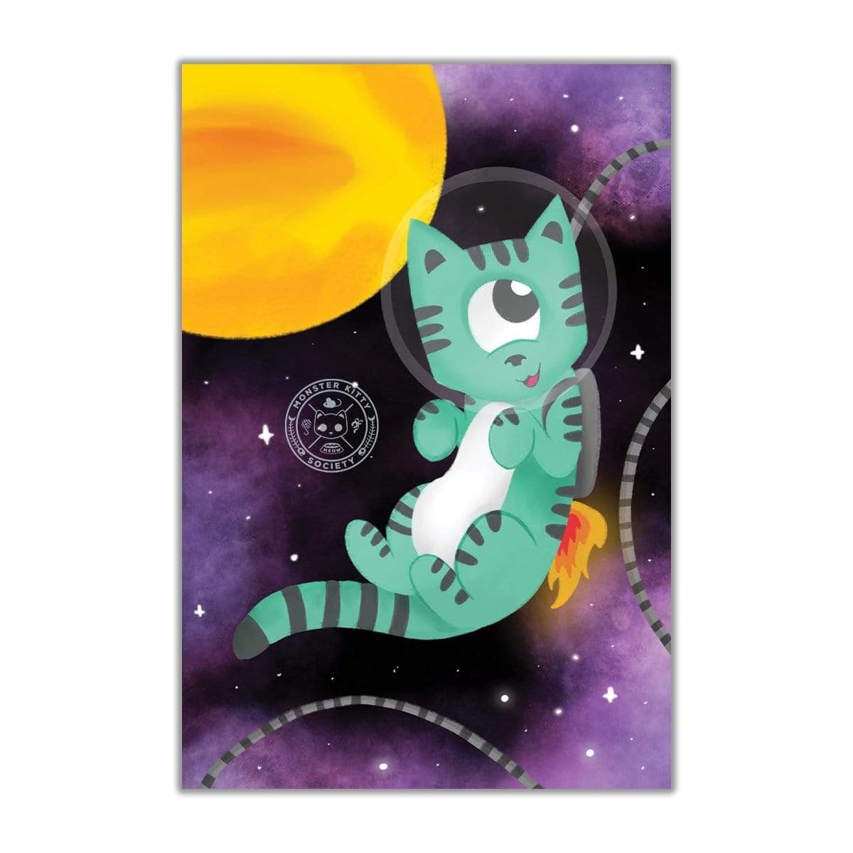 Printful Spy&#39;s Astronaut Adventures - Postcard Mini Art Print