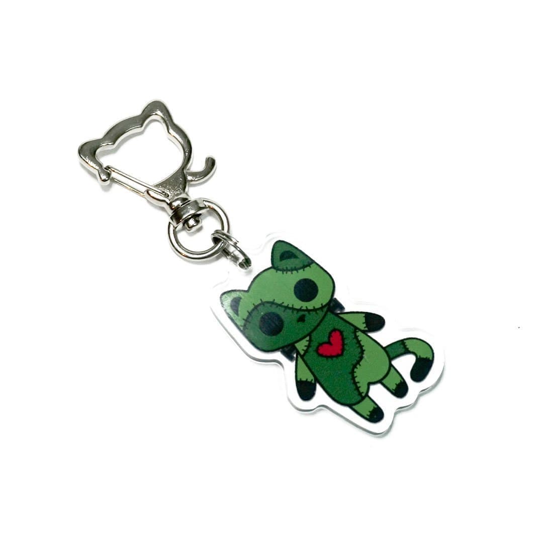 Monster Kitty Society Charms Stitches - Frankenstein Cat - Cat Charm