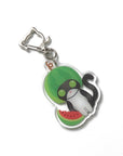 Watermelon Hat Cat Keychain