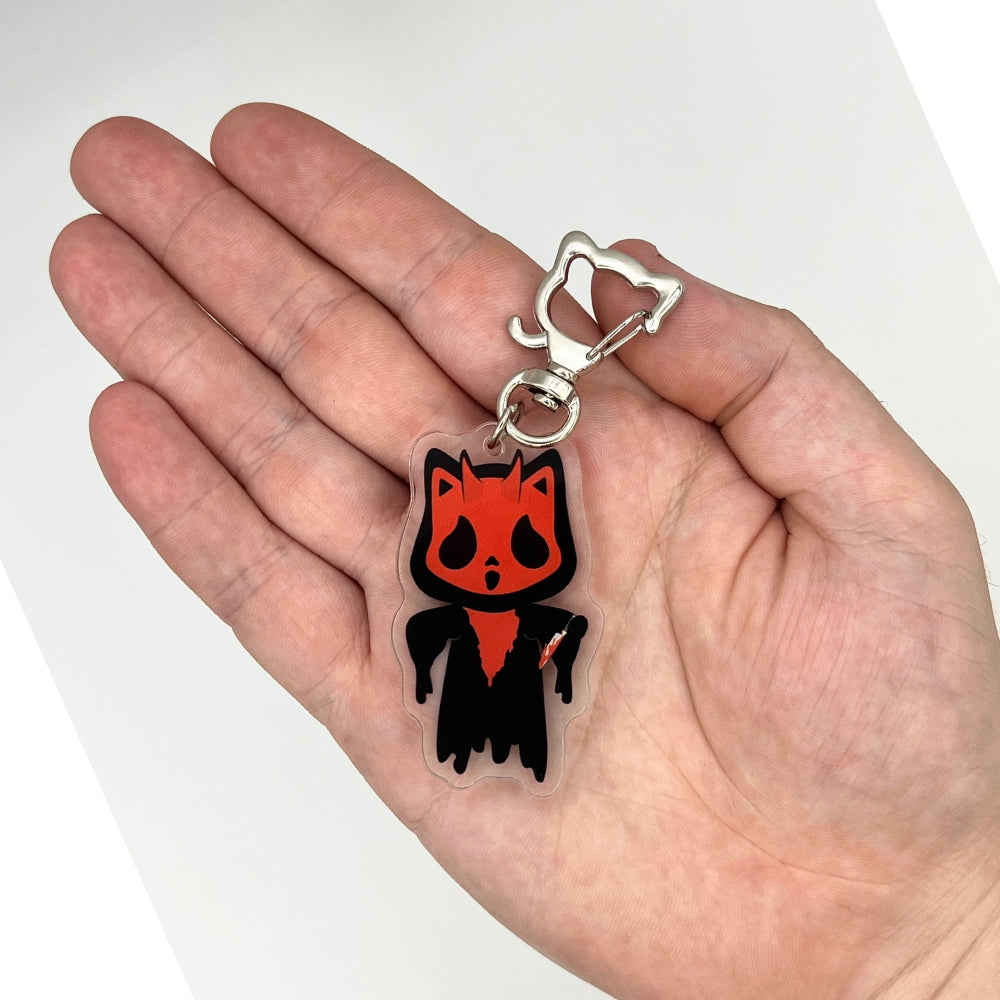 Devil Ghost Cat Killer Keychain