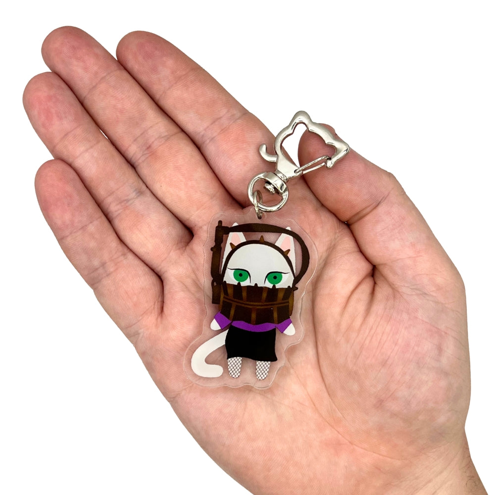 Bear Trap Cat Keychain