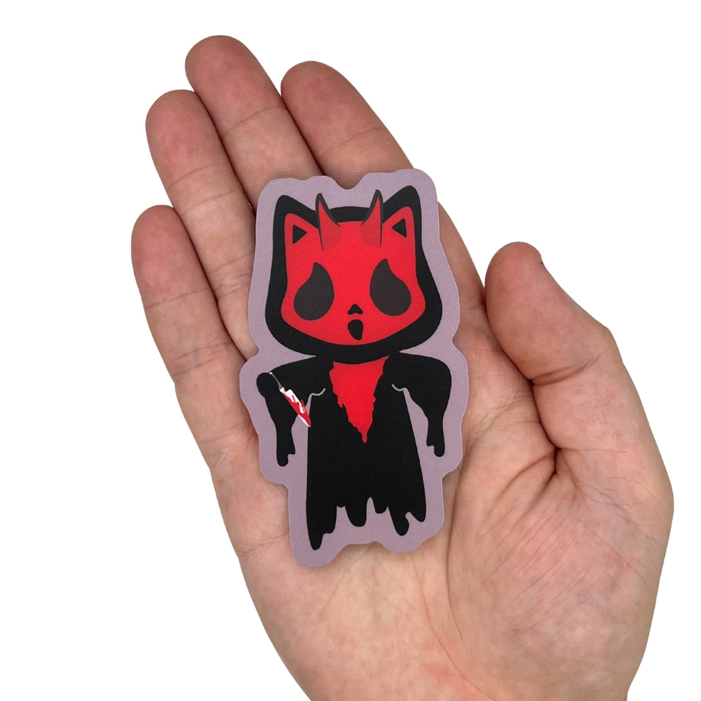 Devil Ghost Cat Killer Vinyl Sticker