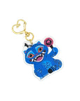 Blue Tiger & Demon Magpie Acrylic Keychain