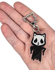 Ghost Cat Killer Keychain