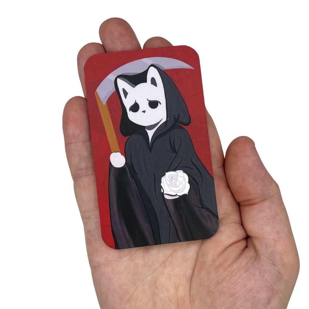 Solace the Reaper Cat - Vinyl Sticker