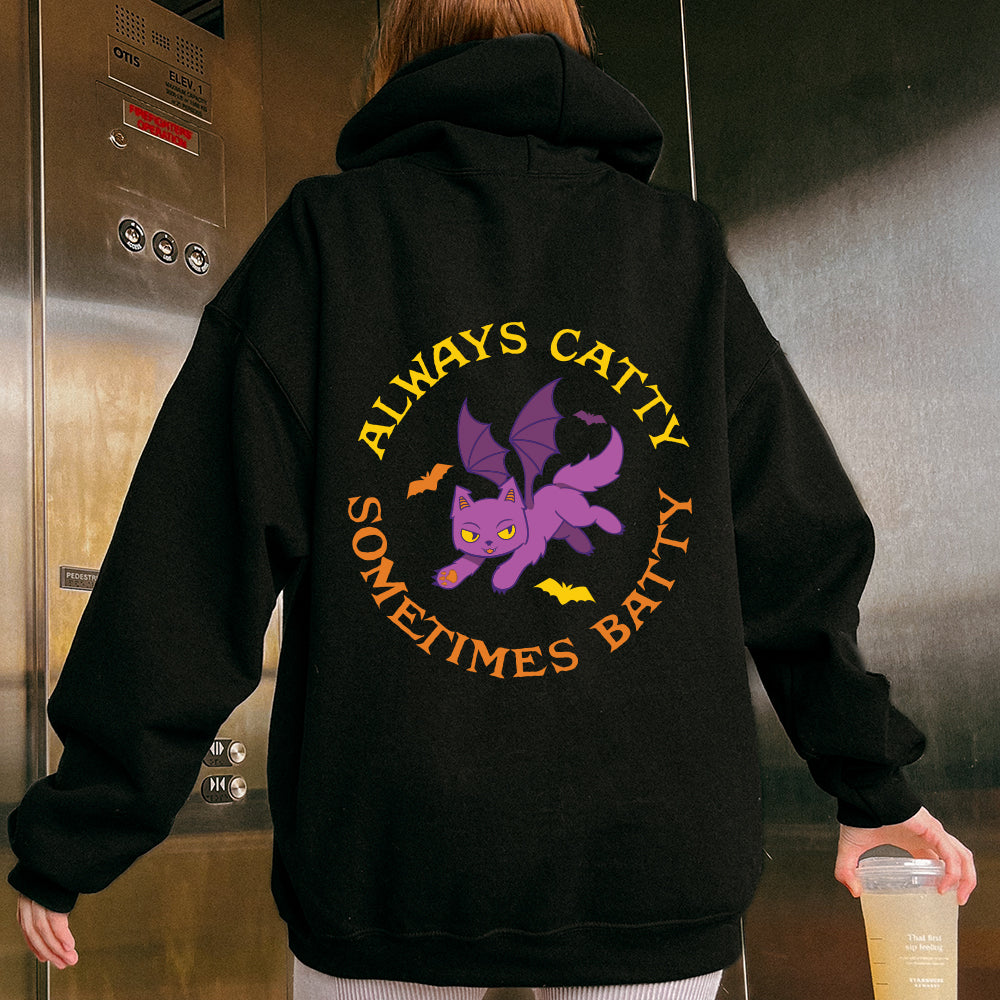 *PRE-ORDER* Always Catty Sometimes Batty - Graphic Hoodie