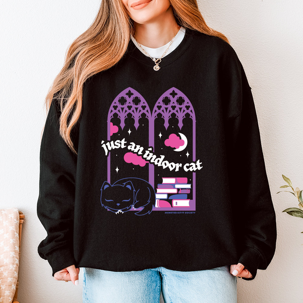 *PRE-ORDER* Just An Indoor Cat - Graphic Sweatshirt