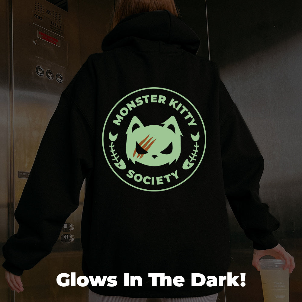 *PRE-ORDER* Monster Kitty Society - Glow In The Dark - Graphic Hoodie