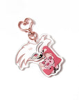 Pink Spider Demon Keychain