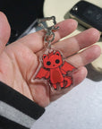 Scorch the Dragon Cat Keychain