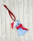 Snowkitty Acrylic Ornament