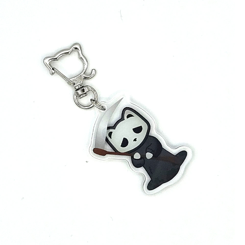 Solace the Reaper Cat Keychain