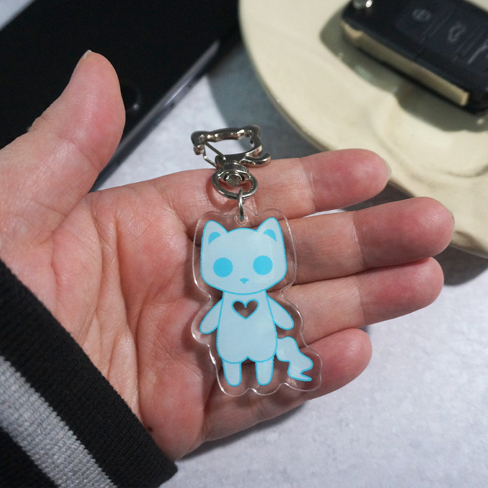 Spectral the Ghost Cat Keychain