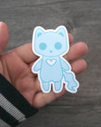 Spectral the Ghost Cat - Clear Vinyl Sticker