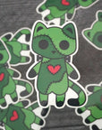 Stitches the Frankenstein Cat - Vinyl Sticker