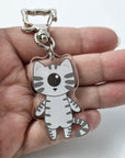 Spy the Cyclops Tabby Cat Keychain