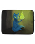 Monster Kitty Society 13 in Into the Darkness - Sage - Laptop Sleeve