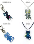 Monster Kitty Society Phone Charm Create Your Own Earrings