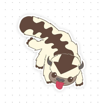 Monster Kitty Society Flying Bison Fan Art Sticker