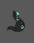 Monster Kitty Society Enamel Pin Glow In The Dark - Norse Goddess Hel Cat - Hard Enamel Pin