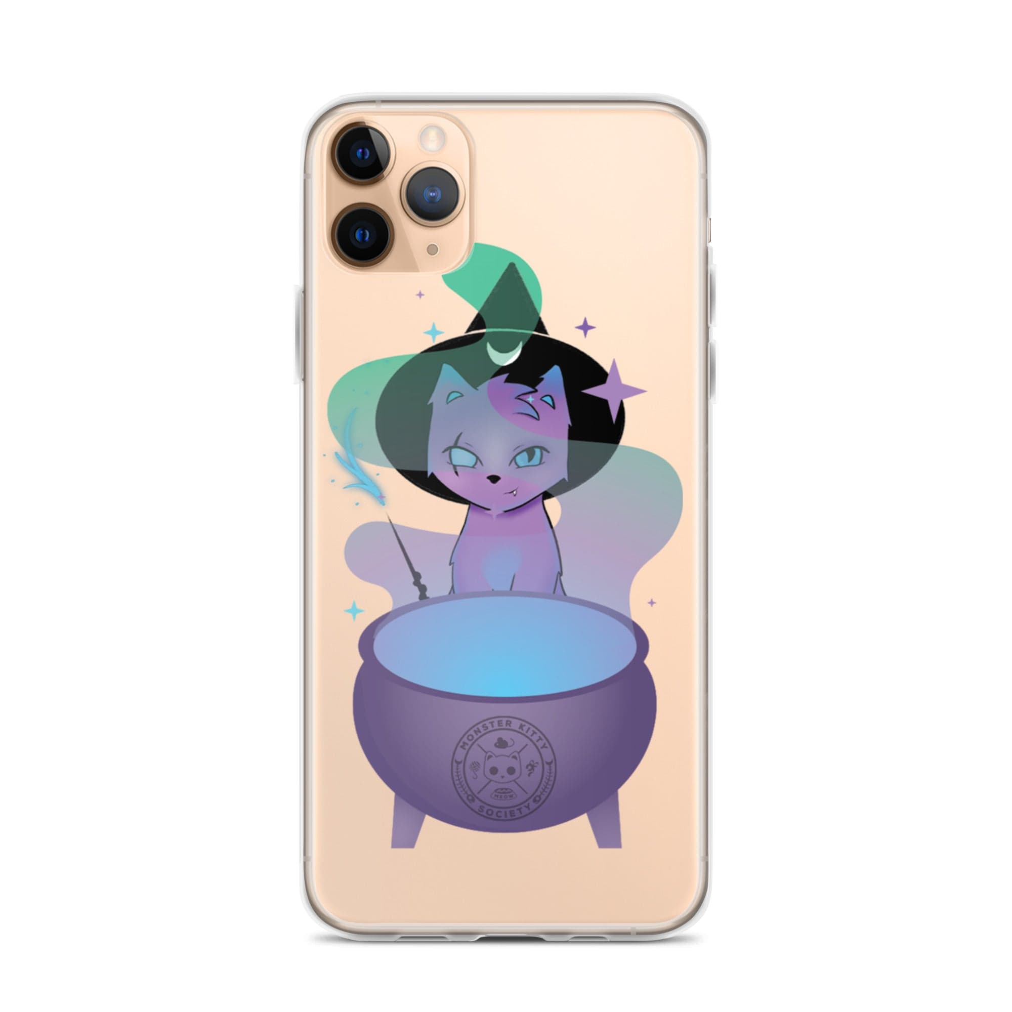 Monster Kitty Society iPhone 11 Pro Max Runa the Witch Cat - iPhone Case