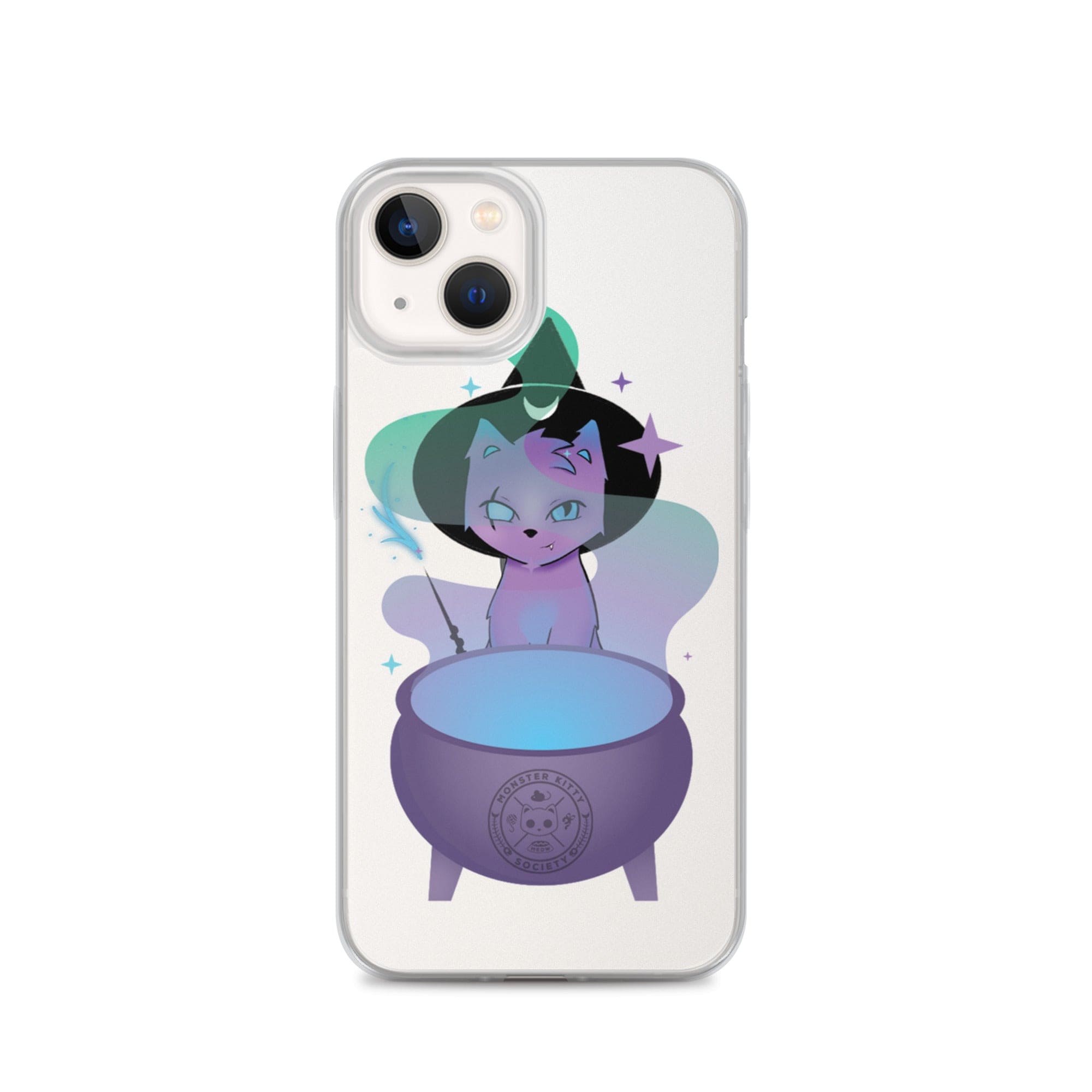 Monster Kitty Society iPhone 13 Runa the Witch Cat - iPhone Case