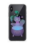 Monster Kitty Society iPhone X/XS Runa the Witch Cat - iPhone Case