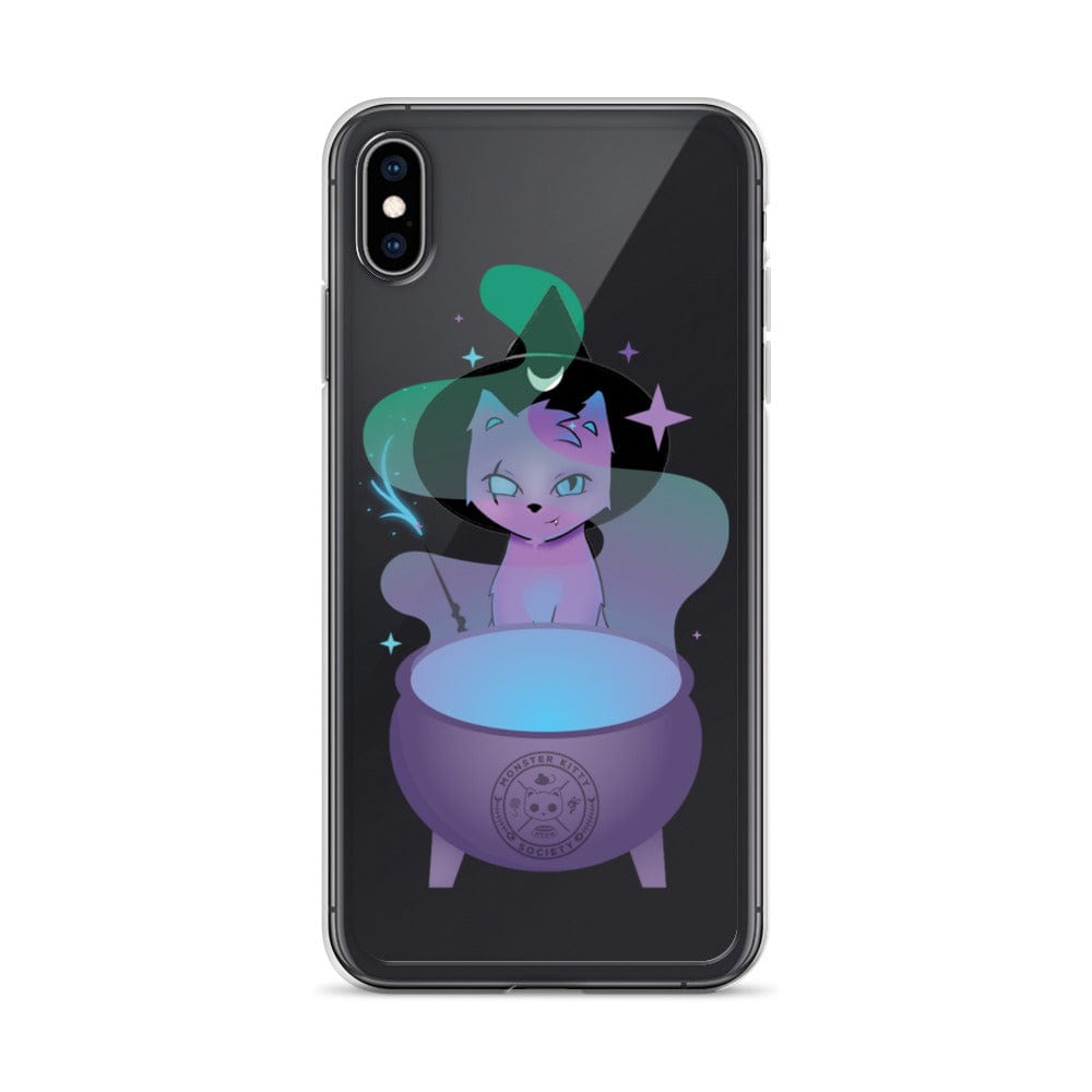 Monster Kitty Society iPhone XS Max Runa the Witch Cat - iPhone Case