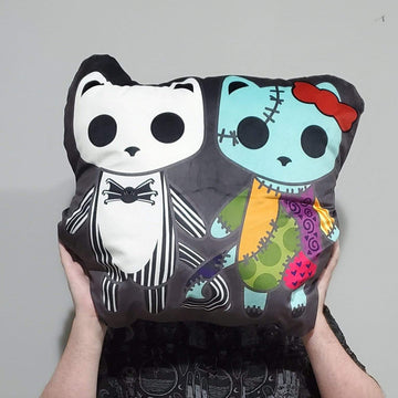Monster Kitty Society Accessories Jack & Sally Pillow Plush