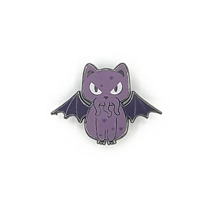 Monster Kitty Society Enamel Pin Purple Cathulhu Hard Enamel Pin