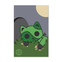 Monster Kitty Society Prints Rise of the Stitches - Postcard Mini Art Print