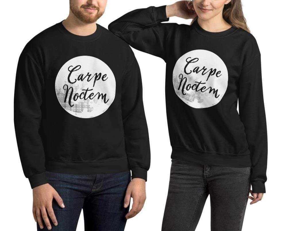 Printful Apparel S Carpe Noctem - Seize the Night - Graphic Sweatshirt (Unisex/Plus Size)