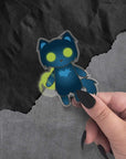 Monster Kitty Society Sage the Mage Cat - Clear Vinyl Sticker