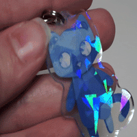 Monster Kitty Society Charms Sapphire - Crystal Cat Charm
