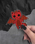 Monster Kitty Society Stickers Scorch the Dragon Cat - Clear Vinyl Sticker