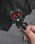 Monster Kitty Society Stickers Shred the Were Cat - Vinyl Sticker