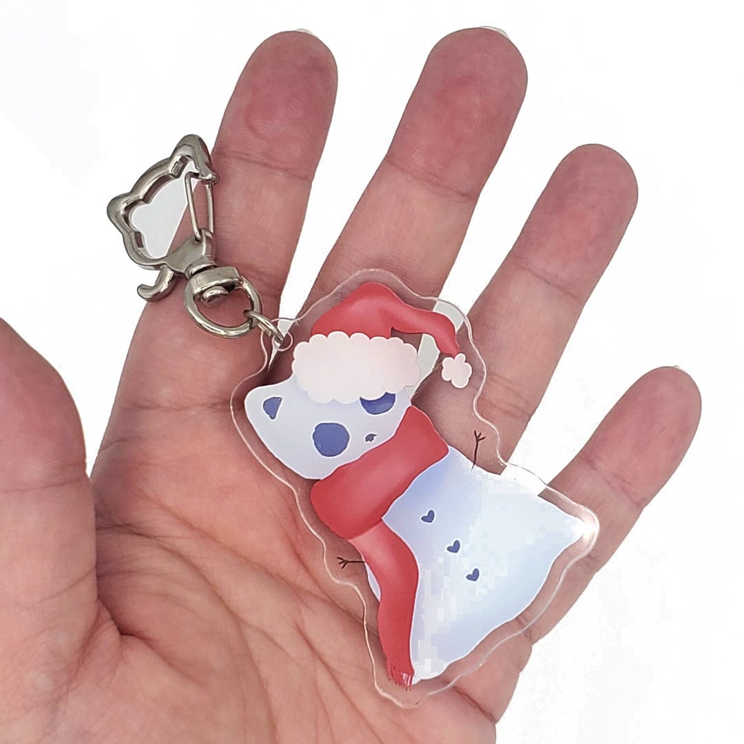 Snow Cat Keychain