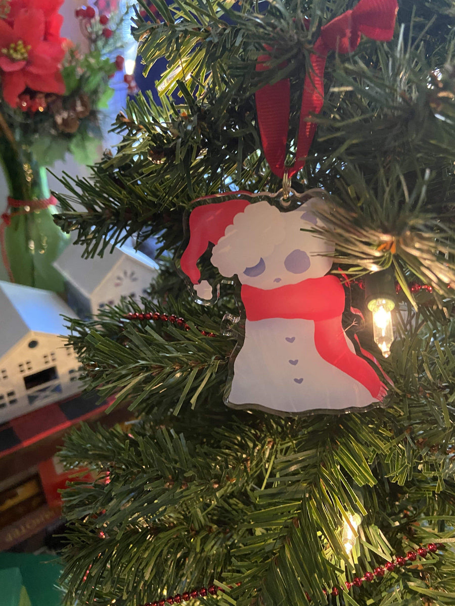 Holiday Charms Snowkitty Acrylic Ornament
