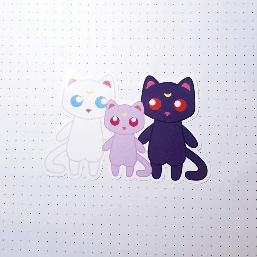 Monster Kitty Society Stickers Space Cat Family Fan Art Vinyl Stickers