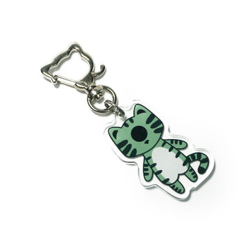 Monster Kitty Society Charms Spy - Cyclops Tabby Cat - Cat Charm