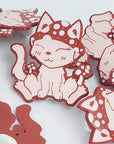Sale Pins Standard Mushroom Cat - Soft Enamel Pin