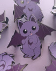 Monster Kitty Society Pins Standard Signal the Bat Cat Hard Enamel Pin