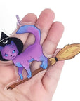 Holiday Charms Witch Cat Acrylic Ornament