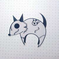 Monster Kitty Society Stickers Zombie Dog Fan Art Vinyl Stickers